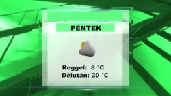 Pénteki időjárás előrejelzés