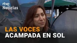 “I’m lucky, I have a home, but I need to be here”: Voices from the encampment in Sol