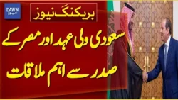 Saudi Crown Prince Mohammed Bin Salman Meets Egyptian President | Breaking News | Dawn News