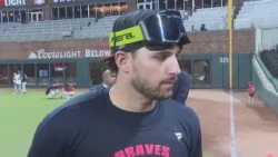 Austin Riley reacts to advancing to NLDS