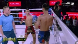 Highlights of the intense Muay Thai fight at Petchyindee I: Kongsuriya J. Muangsri VS Fahdaenkai ...