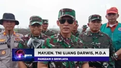 PALEMBANG NEWS - PANGDAM II SRIWIJAYA LEADS FIREFIGHTING OPERATION AT BURNED LAND IN PEDAMARAN OKI