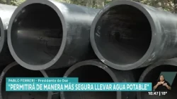 Cornerstone laid for new water treatment plant in Aguas Corrientes.