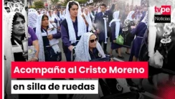 Señor de los Milagros: Incense bearer accompanies the first 2026 procession in a wheelchair
