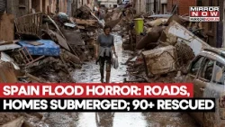 Spain Flood Horror! Roads, Homes Submerged As 90+ People Rescued From Rising Waters | Watch