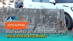 Kupang City Council Criticizes Concrete Road Barriers as Accident Hazards