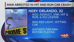 Man arrested in hit and run car crash