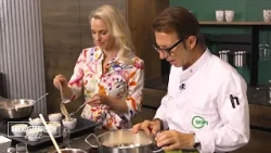 Simple Dessert: Hazelnut Soufflé with Stewed Fruit
