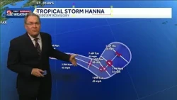 Tropical Storm Hanna forms in the open Atlantic. No threat to Louisiana