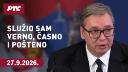Predsednik Vučić podneo ostavku: Služio sam verno, časno i pošteno