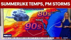 DC weather: Summerlike warmth Friday ahead of evening storms