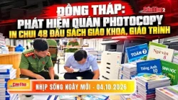 Dong Thap: Illegal photocopy shop discovered printing 48 types of textbooks and curricula | New D...