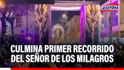 🔴🔵 Lima City Center: First procession of the Lord of Miracles concludes after eight hours