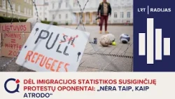 Dėl imigracijos statistikos susiginčiję protestų oponentai: „Nėra taip, kaip atrodo“