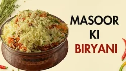 Easy Vegetable Masoor Dal Biryani | Delicious Biryani Recipe