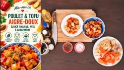 Mix-moi ça: Poulet & Tofu Aigre-Doux | Sauce Ananas, Miel & Gingembre