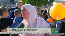 Rasim Ljajić i Dženan Palamar sa građanima na Orange festu kod Sebilja