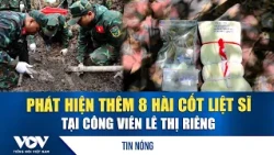 8 more sets of martyr remains discovered at Le Thi Rieng Park | VOV