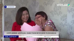 Qyzyljar TV channel staff visited their veterans