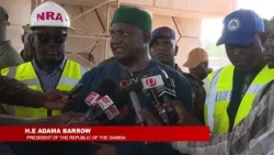 PRESIDENT BARROW INSPECTS INFRASTRUCTURE PROJECTS IN URBAN GAMBIA