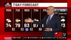 Here's how warm it will get in Central Virginia this week.