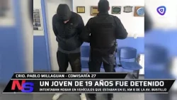 Police arrest a subject who attempted to steal items from parked cars