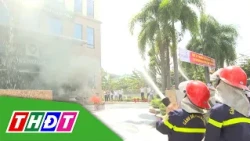 Vietcombank Đồng Tháp thực tập phương án chữa cháy và cứu hộ, cứu nạn | THDT