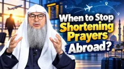 When to Stop Shortening Prayers Abroad? | Sheikh Assim Al Hakeem #hudatv