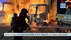 Three vehicles catch fire in the ASM Magenta yard: investigation into the causes underway