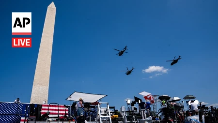 July 4th Flyovers at the National Mall in Washington